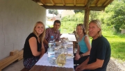 traditional lunch in malancrav saxon village in transylvania